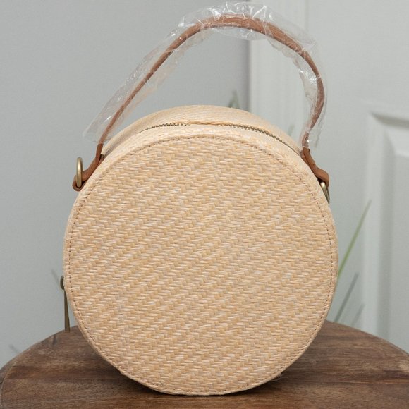 SHEIN Handbags - NEW SHEIN Round Straw Bag